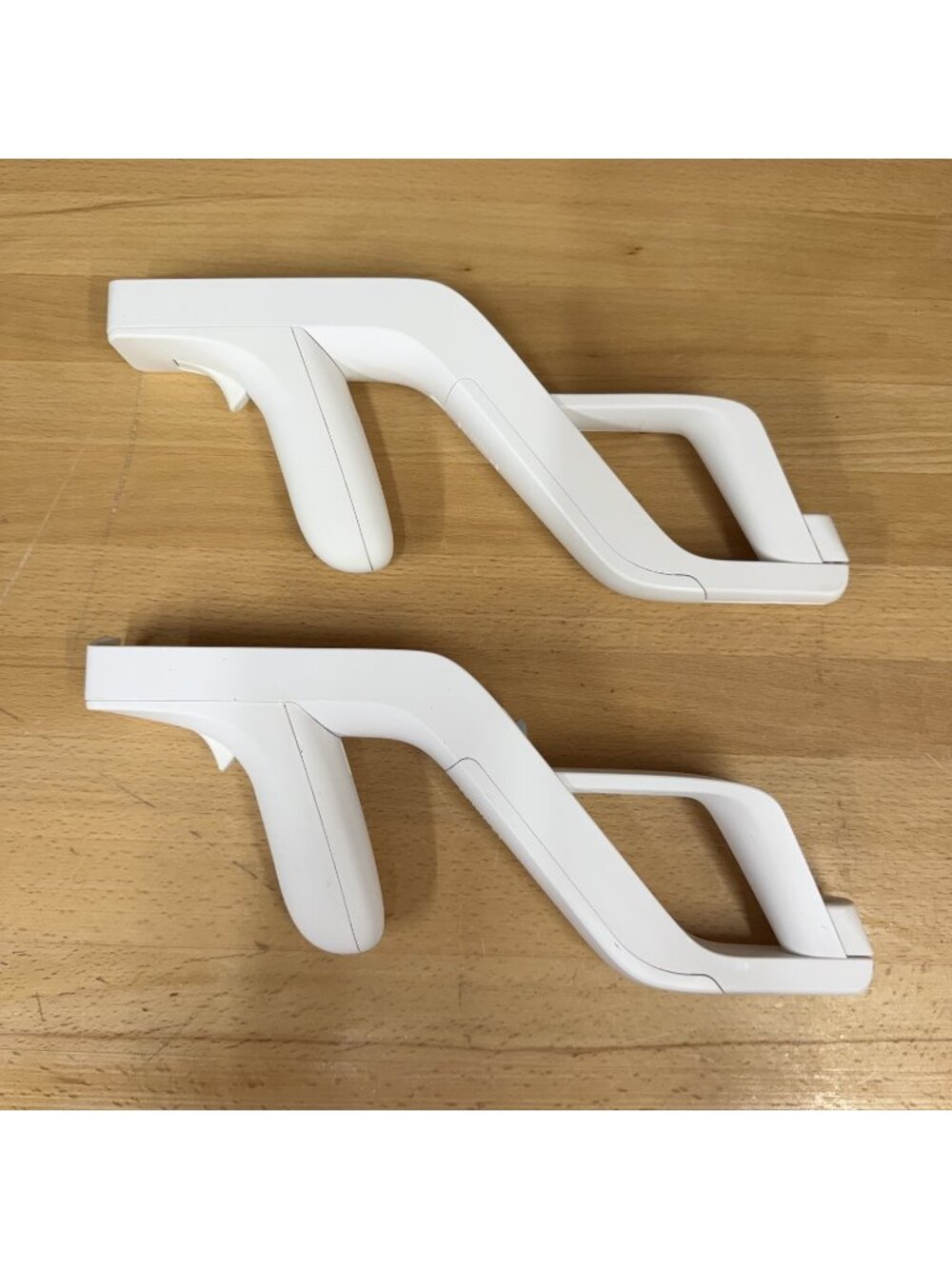 Nintendo Wii Zapper Gun Shell Attachment Lot of 2 White Rvl-a-zsz